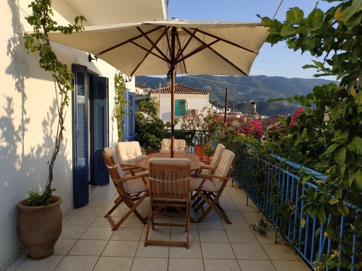 Aquarella-Stylish Veranda Apartment In Centre Of Poros Town Eksteriør bilde